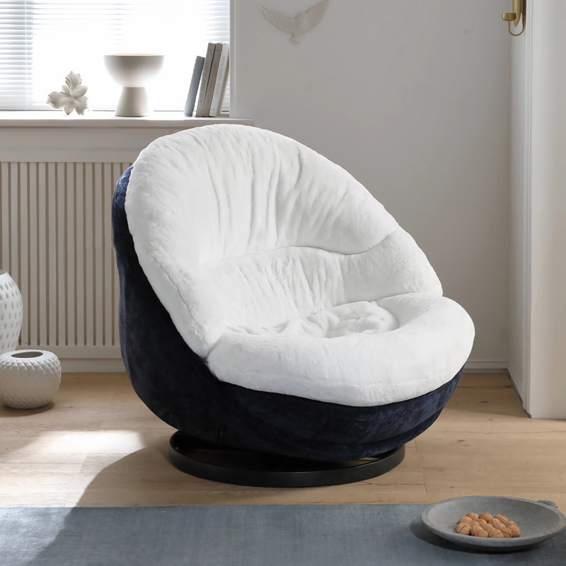 Chaise pivotante moderne rembourrée