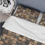 Brown Mosaic Tiles II - Ensemble de housse de couette moderne-109156523