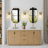 1-Light Ribbed Glass Globe Wall Sconce