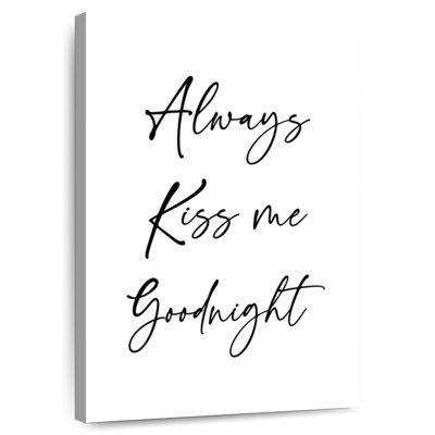 Plaque murale Kema Kiss Me Goodnight