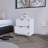 Nightstand Gandu, Two Drawers, White Finish-271255896