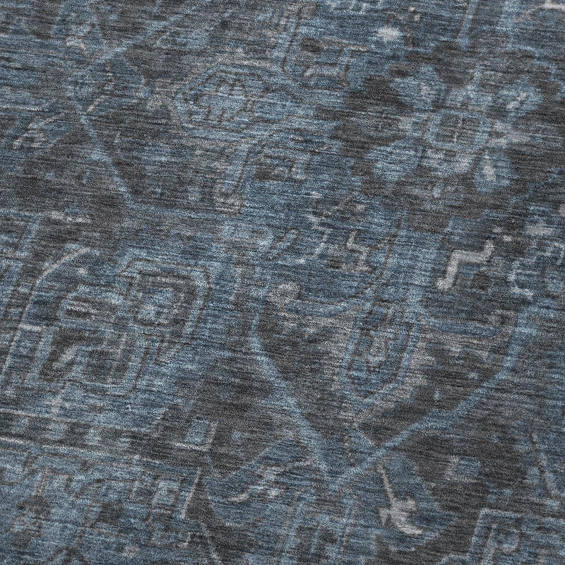 Jeté Addison Sherpa Tribal Medallion, Bleu marine oriental oriental 3