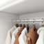5-Door Wardrobe Armoires with Drawers and Mirror, White
