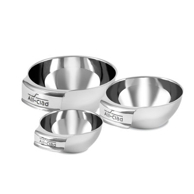 Ensemble de 3 petits bols à mesurer en acier inoxydable All-Clad, 3 pièces