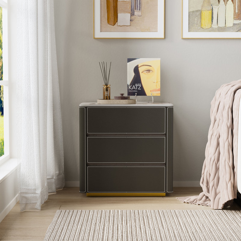 Tables de chevet, Noir et or