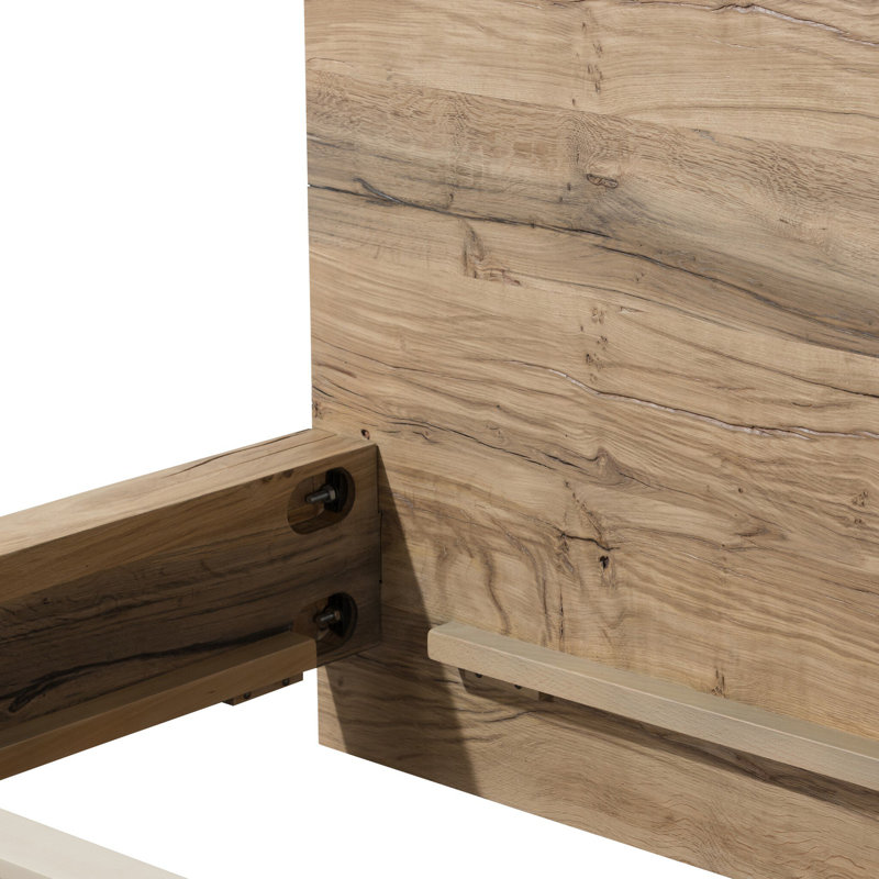 Lia Bed-Natural Reclaimed French Oak-Queen, King