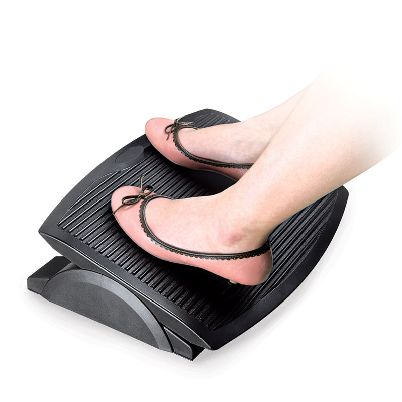 Ergo Plus Black Adjustable Plastic Footrest