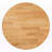 Cassia 34-Inch Round Wood Dining Table with Natural Brown Finish, 29.72'' H X 34.08'' W X 34.08'' D