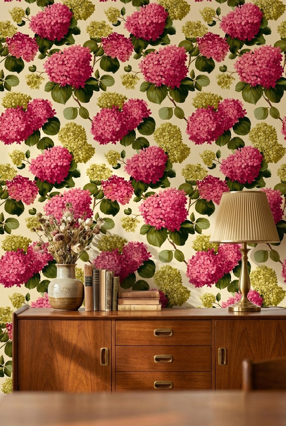 Lark Manor Vintage Floral Wallpaper Elegant Pink Decorative Mural ...