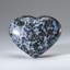 Genuine Polished Indigo Gabbro Heart (0.66 Lbs)-622658114