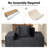43-inch Compression Accent Chair in a Box – Upholstered Single Sofa with Pillow, Large Bean Bag-25027735
