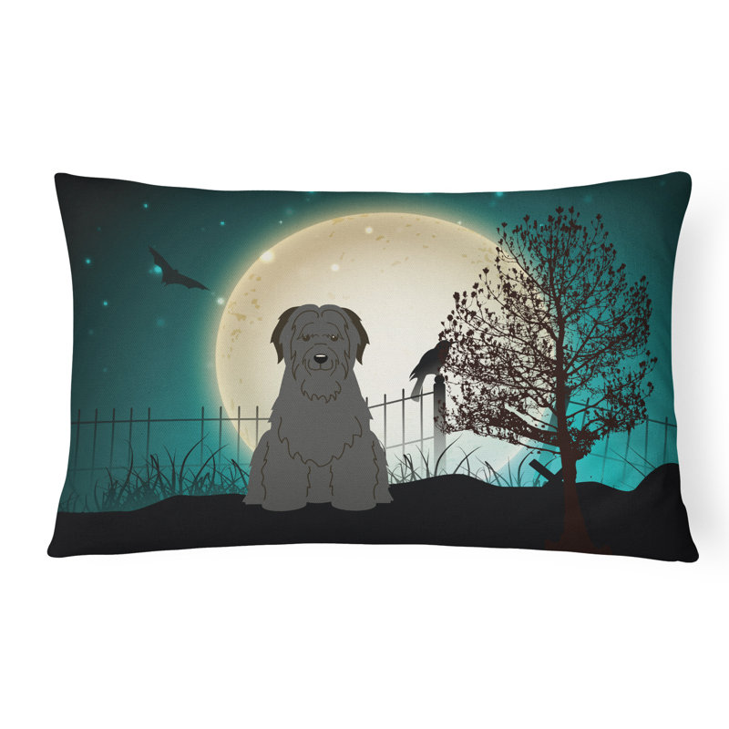 Coussin lombaire intérieur / extérieur Halloween, Noir