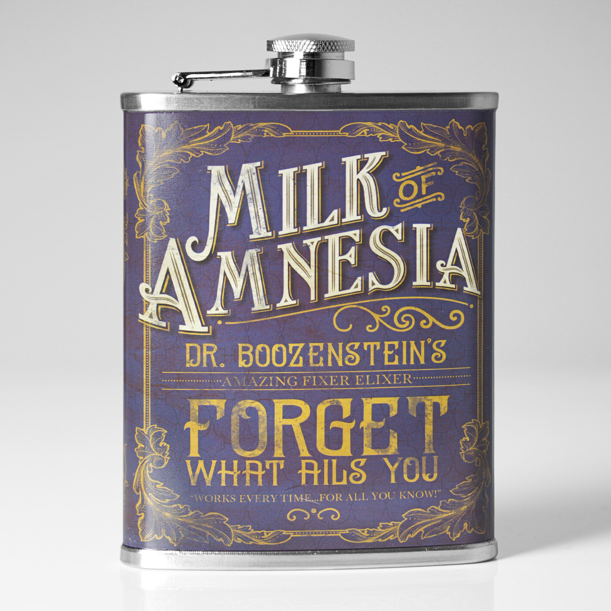 Trinx Milk of Amnesia Stainless Steel Hip Flask | Wayfair