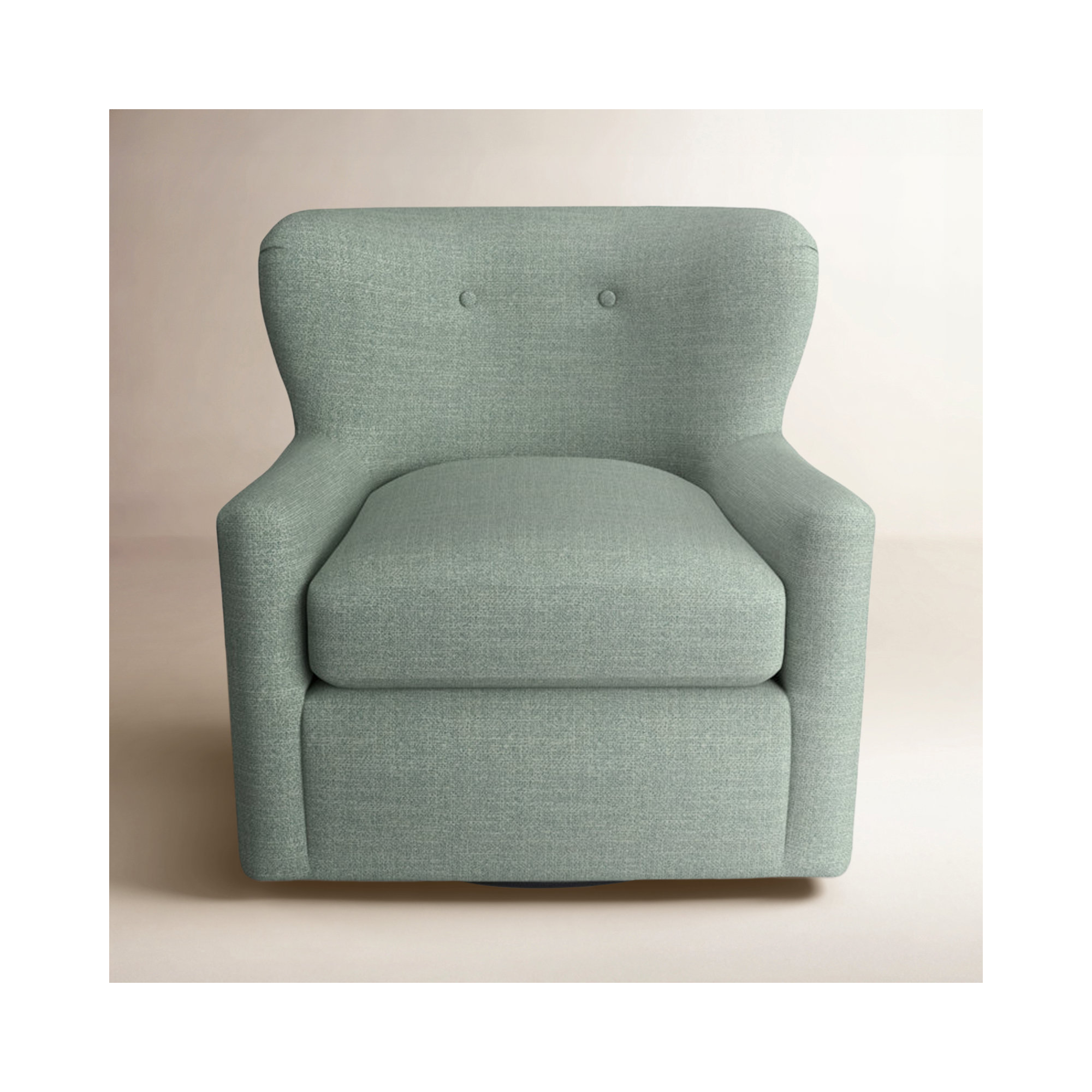 Bendigo Upholstered Swivel Barrel Chair, Conversation Capri Basketweave
