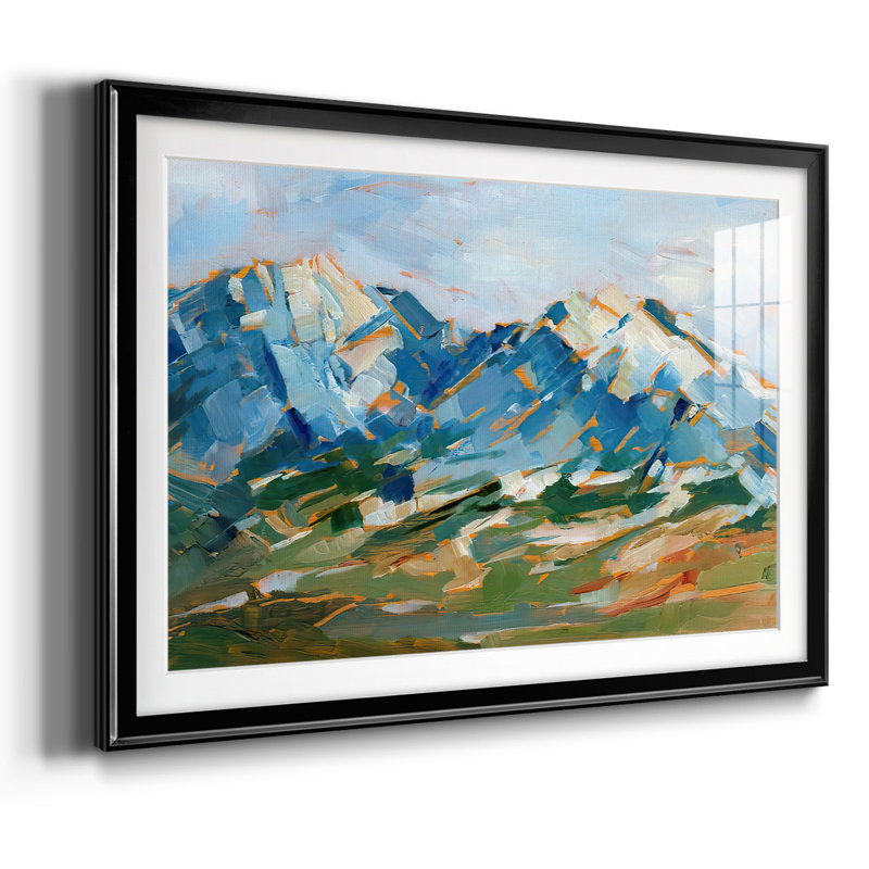 Blue Mountain Peaks I, reproduction d'art encadrée, Noir, H 27 po x l 39 po x P 1,5 po