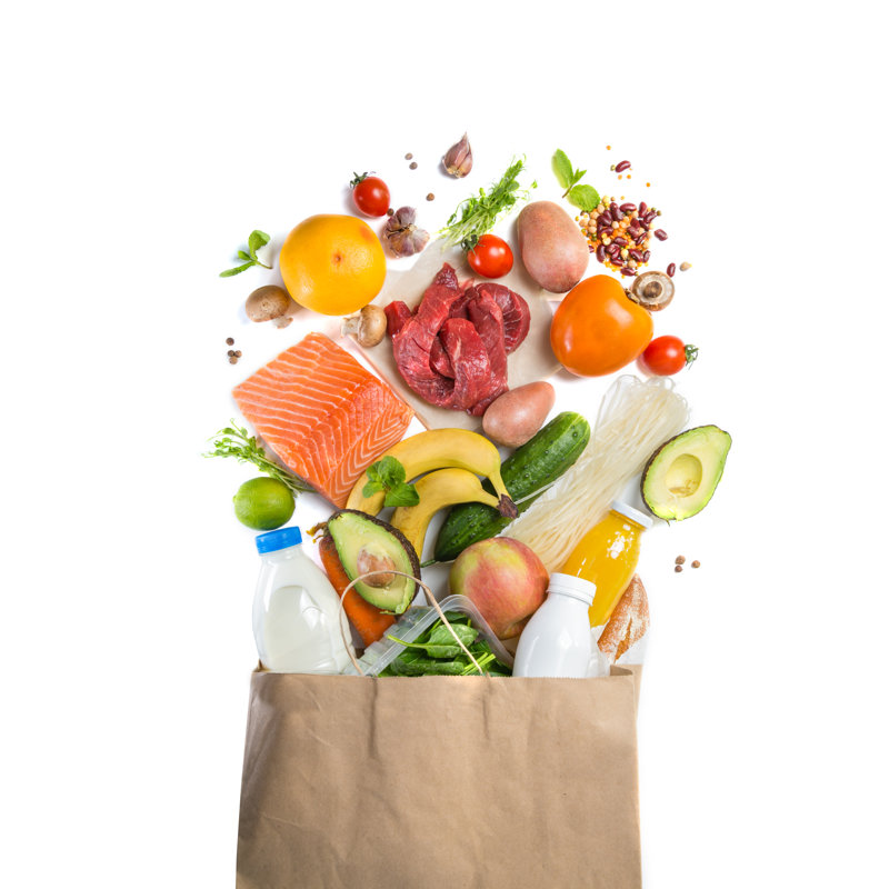 Grocery Shopping by A_namenko - Wrapped Canvas Print, 46cm H x 30cm W x 3.8cm D