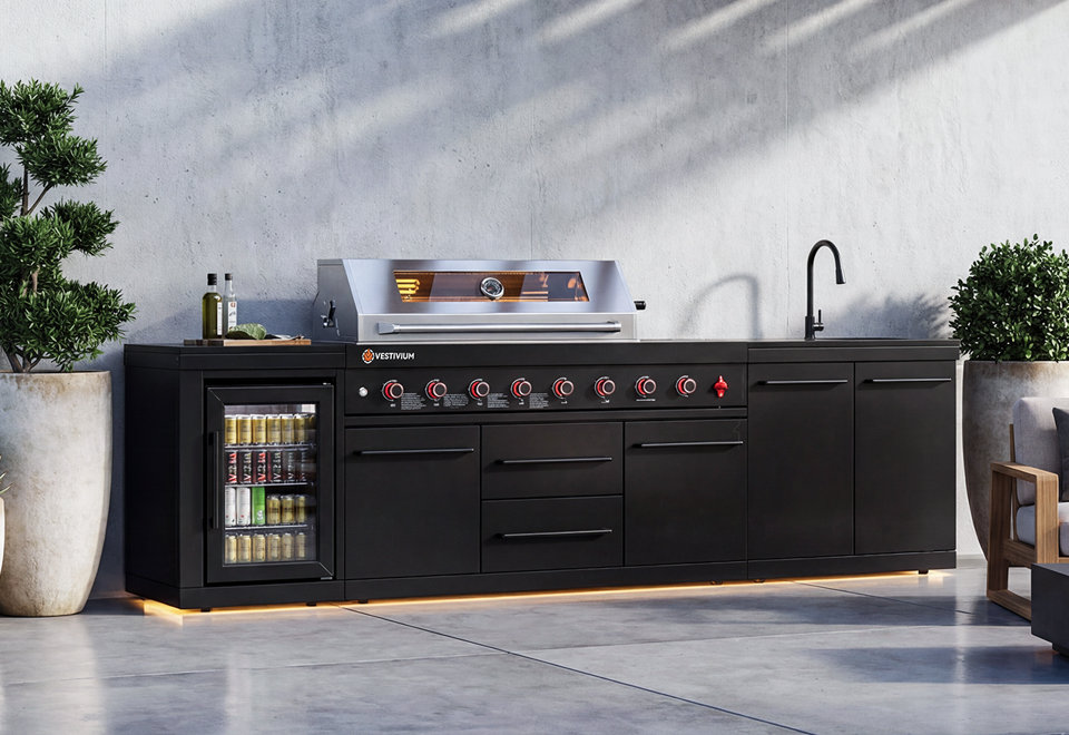 Elevated Outdoor Kitchen, Ready to Enjoy