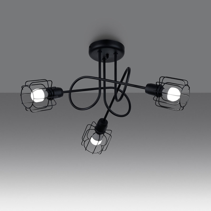 Chandelier, 28.5cm H x 48cm W x 48cm D, 3 Lights