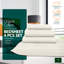 Ensemble de draps 100% satin de coton 200 fils respirant et rafraîchissant-86162151-86162153