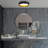 Newville Linen Blend and Steel LED Flush Mount-23591709