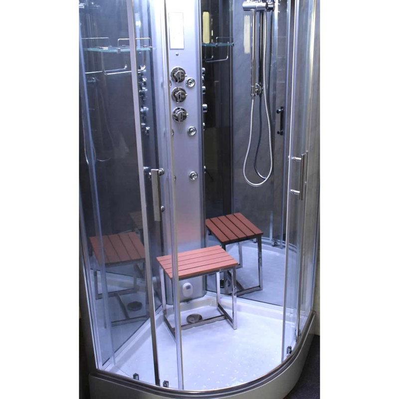 Vidalux SS80 Quadrant Steam Shower Enclosure, Mirror