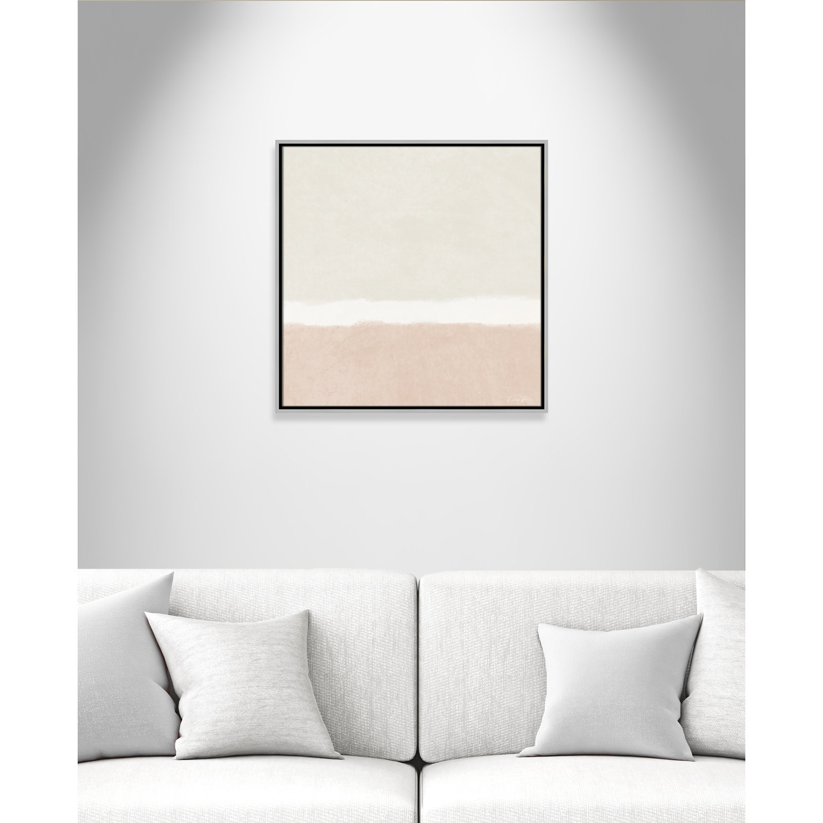 Willadeene "Slate I" Print, 25.5" H x 25.5" W, Silver Framed