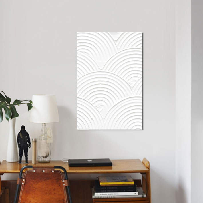 «Nana's Ceiling» par Honeymoon Hotel - impression d'art graphique, H 26 po x l 18 po x P 1,5 po, Toile avec cadre noir