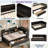 L-shaped Daybed With Bookcases, Charging Station And Two Drawers-896569676-896569666