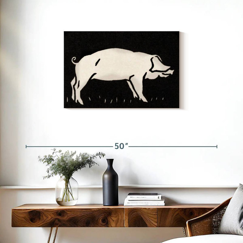 Cochon 1923, H 20 po x l 30 po