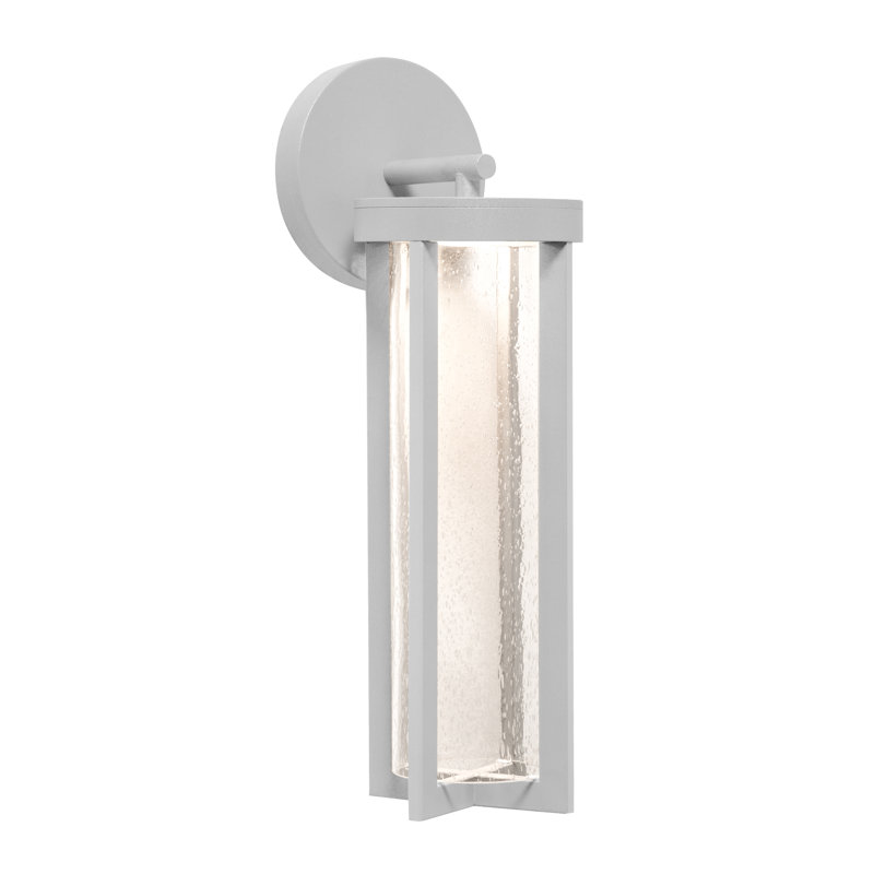 Lanterne murale d'extérieur à DEL intégrée Kenley, Gris, H 18,4 po x l 5,5 po x P 7,5 po