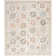 Gurpaige Traditional Oriental Cream Polyester Area Rug