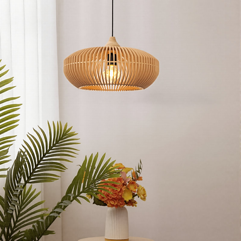 Luminaire suspendu cylindrique à 1 lumière Pimms, H 11,81 po x l 16,92 po x P 16,92 po