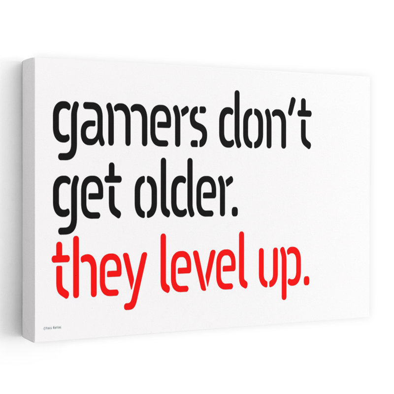 They Level Up 1 Piece Wrapped Canvas Wall Art, 101.6 cm H x 152.4 cm W