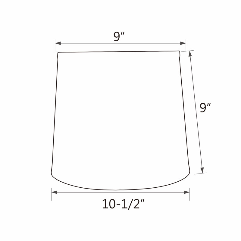 9 in. H Fabric Empire Lamp Shade