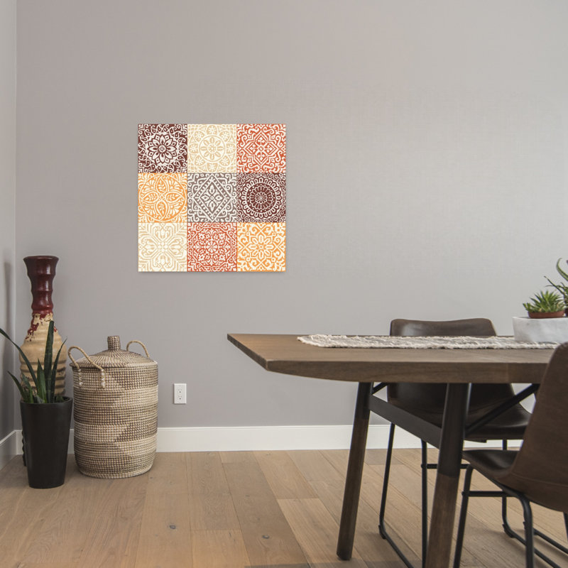 Amadora Spice, art géométrique contemporain, H 24 po x l 24 po