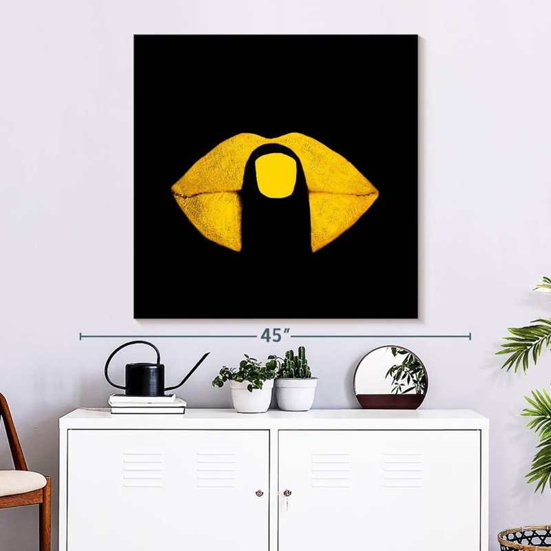 Shuttleworth Lips, 33" H x 33" W