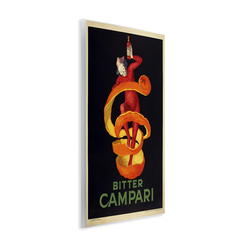 Publicité murale «Bitter Campari» par Marcus Jules, H 19 po x l 13 po