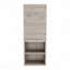 Bathroom Cabinet, Two Interior Shelves, Two External Shelves, Single Door Cabinet -Light Grey-746414229