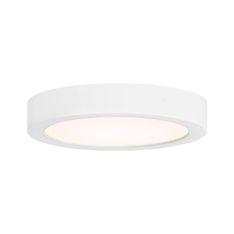 Plafonnier encastré Raed, Blanc, H 0,9 po x l 5,3 po x P 5,3 po