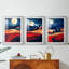Paysages série Cxxvi - impression encadrée sur mesure de qualité supérieure mat - 3 pièces-2098684879-2098684873