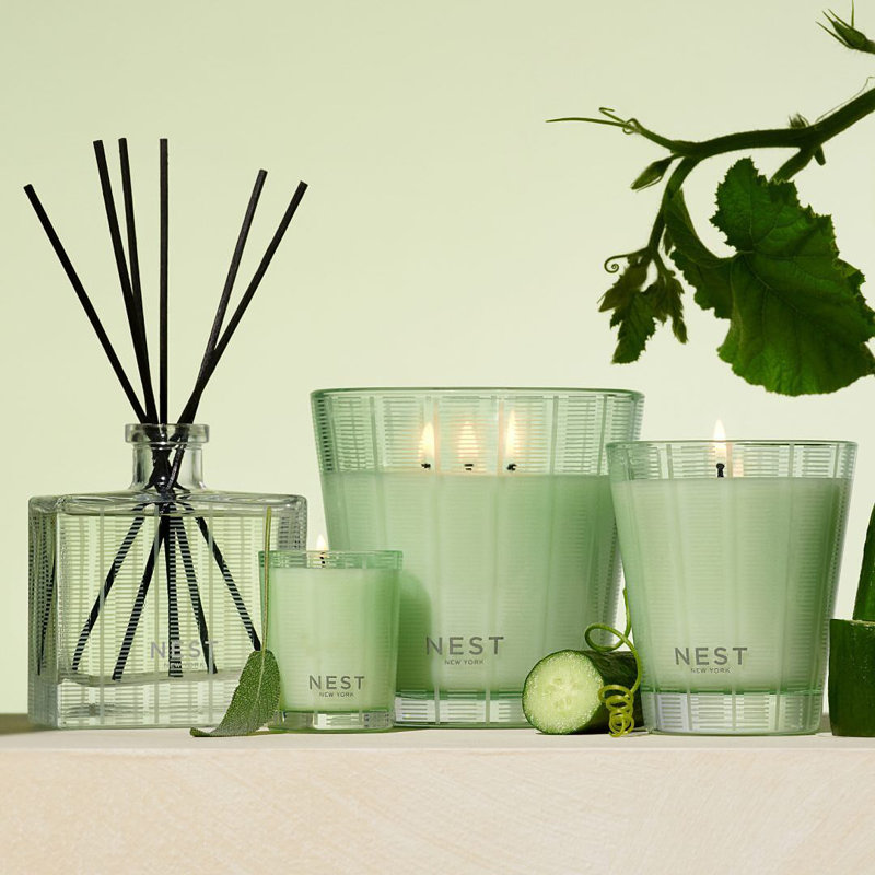 Cucumber & White Sage Classic Candle, 3-Wick
