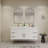59" Wall-Mounted Double Bathroom Vanity Set-70381285
