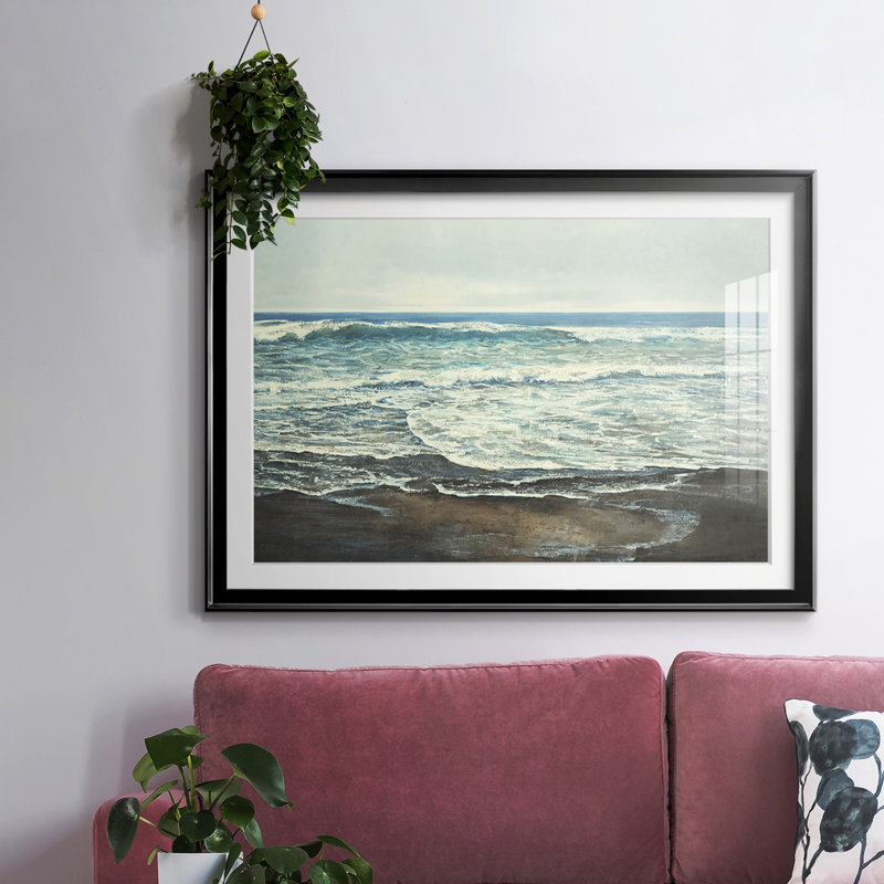 Coastal Reflection, impression sur papier, H 27 po x l 39 po x P 1,5 po, Noir