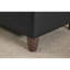 Modulaire et reconfigurable 4 places en cuir PU avec coussins assortis de rangement de tiroir, noir, 57 po de large, cuir, rembourrage en mousse,