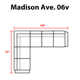 Madison 6 - Person Modular Patio Conversation Sets with Cushions