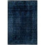 Overdyed One-of-a-Kind 6' 4" X 9' 5" Hand Knotted Area Rug