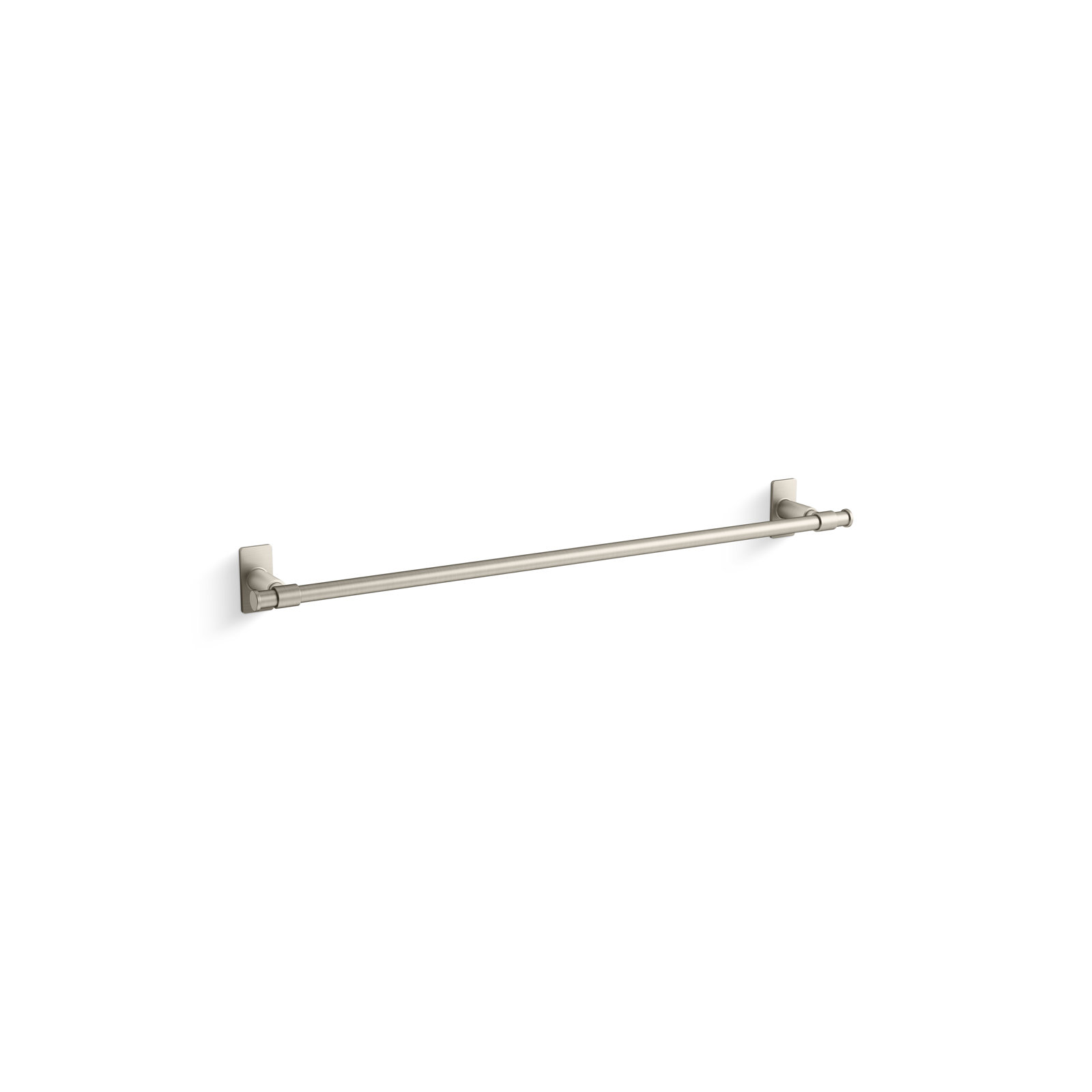 Castia by Studio McGee Towel Bar, Vibrant Brushed Nickel, 2.5" H x 24" W x 3.25" D