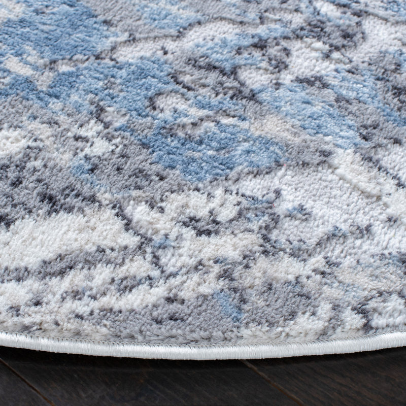 Ascend 700 Performance Abstract Rug, Round 6'7"