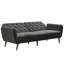 Full / Double 210.8cm Velvet Futon Sofa-71882460