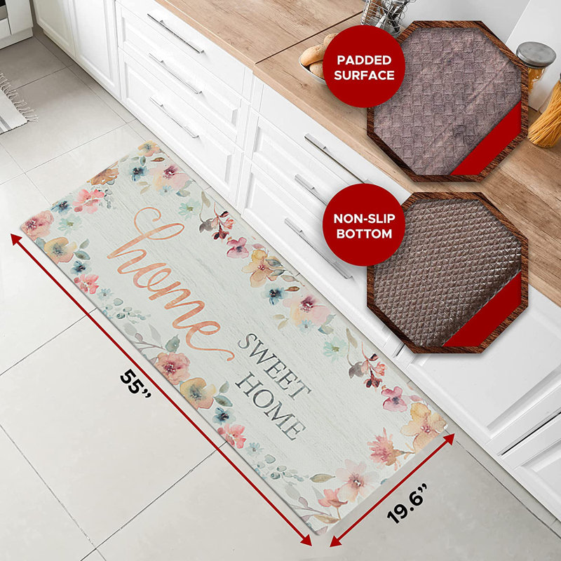 Tapis anti-fatigue anti-fatigue pour la maison Stevens, L 55 po x l 20 po